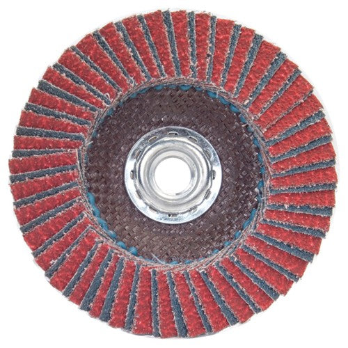 5″ × 5/8″-11″ Flap Disc RedHeat Type 29 Fiberglass 80 Grit - Apex Tool & Supply