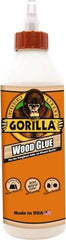 Gorilla Glue - 18 oz Bottle Natural Wood Glue - 3 to 4 hr Working Time, 24 hr Full Cure Time, Bonds to Cork Board & Wood - Apex Tool & Supply