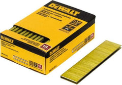 DeWALT - 1-1/4" Long x 1/4" Wide, 18 Gauge Crowned Construction Staple - Steel, Copper Finish, Chisel Point - Apex Tool & Supply