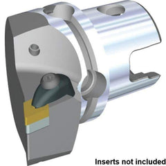 Kennametal - Right Hand Cut, Size KM80TS, DN.. 1506.. & DN.. 442 Insert Compatiblity, External Modular Turning & Profiling Cutting Unit Head - 53mm Ctr to Cutting Edge, 70mm Head Length, Through Coolant, Series Kenclamp - Apex Tool & Supply