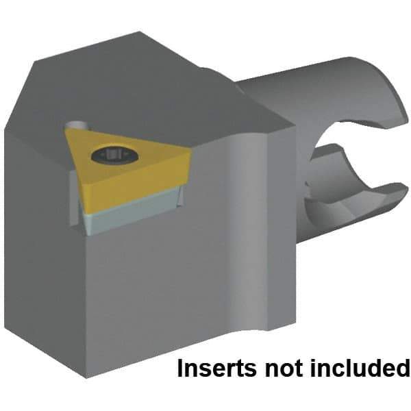 Kennametal - Right Hand Cut, Size KM20, TC..16T308 & TC..3252 Insert Compatiblity, External Modular Turning & Profiling Cutting Unit Head - 12.5mm Ctr to Cutting Edge, 25mm Head Length, Series KM Micro - Apex Tool & Supply