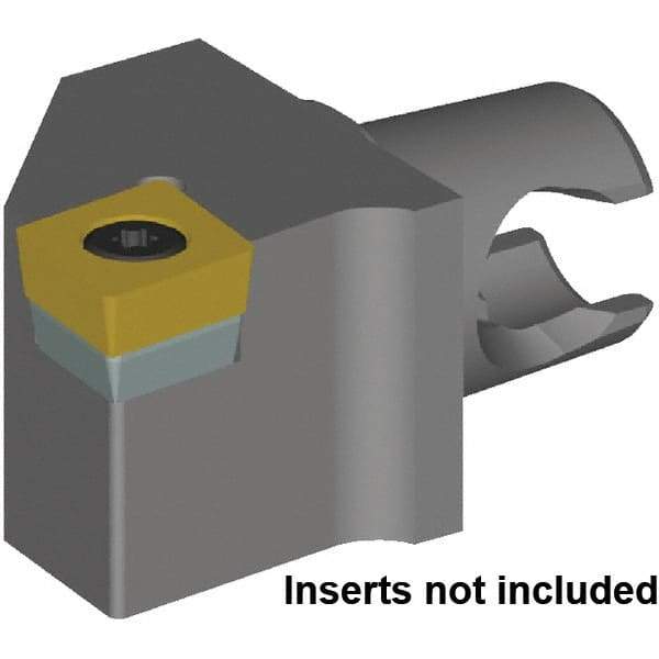 Kennametal - Left Hand Cut, Size KM20, CC.. 09T30.. & CC.. 32.52 Insert Compatiblity, External Modular Turning & Profiling Cutting Unit Head - 12.5mm Ctr to Cutting Edge, 25mm Head Length, Series KM Micro - Apex Tool & Supply