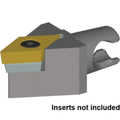 Kennametal - Neutral Cut, Size KM20, DC..150408 & DC..432 Insert Compatiblity, External Modular Turning & Profiling Cutting Unit Head - 30mm Head Length, Series KM Micro - Apex Tool & Supply