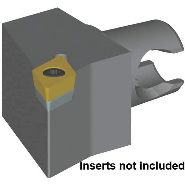 Kennametal - Right Hand Cut, Size KM20, DC.. 11T30.. & DC.. 32.52 Insert Compatiblity, External Modular Turning & Profiling Cutting Unit Head - 17mm Ctr to Cutting Edge, 25mm Head Length, Series KM Micro - Apex Tool & Supply