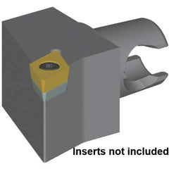 Kennametal - Right Hand Cut, Size KM20, DC.. 11T30.. & DC.. 32.52 Insert Compatiblity, External Modular Turning & Profiling Cutting Unit Head - 17mm Ctr to Cutting Edge, 25mm Head Length, Series KM Micro - Apex Tool & Supply