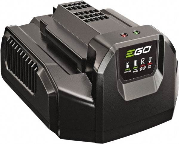 EGO Power Equipment - 8-1/4" Long x 6-1/2" Wide x 4-1/2" High Metal & Plastic Battery Charger - For EGO Batteries - Apex Tool & Supply