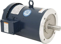 Leeson - 3 Max hp, 1,800 Max RPM, Premium Efficient Electric AC DC Motor - 230/460 V Input, Three Phase, 182TC Frame, C-Face Mount, TEFC Enclosure - Apex Tool & Supply