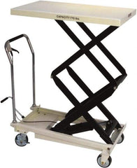 Jet - 770 Lb Capacity Adjustable Height Scissor Lift - 13-9/16" to 51-1/8" Lift Height, 35-5/8" Platform Length x 20-1/8" Platform Width - Apex Tool & Supply