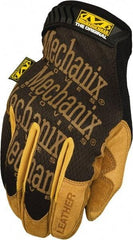 Mechanix Wear - Size 2XL (12) Split Leather Work Gloves - For General Purpose, Uncoated, Hook & Loop Cuff, Full Fingered, Black, Paired - Apex Tool & Supply