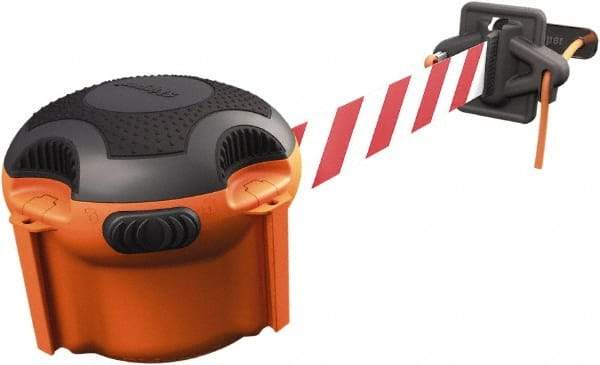 PRO-SAFE - 7-11/16" Wide x 5" High Barricade Tape Dispenser - 1.97 Lb, Orange - Apex Tool & Supply