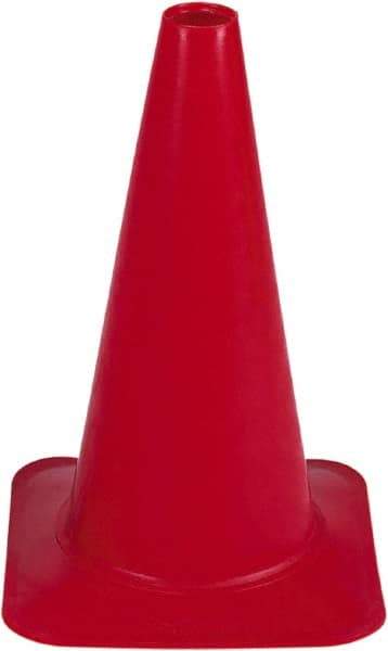 PRO-SAFE - 18" High, Red Sport Traffic Cone - 12" Base Width, 2.5 Lb - Apex Tool & Supply