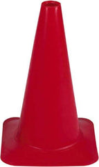 PRO-SAFE - 18" High, Red Sport Traffic Cone - 12" Base Width, 2.5 Lb - Apex Tool & Supply