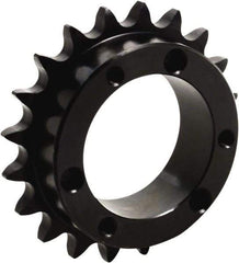 Tritan - 23 Teeth, 1" Chain Pitch, Chain Size 80, QD Sprocket - 7.344" Pitch Diam, 7-7/8" Outside Diam - Apex Tool & Supply