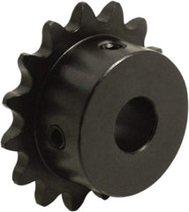 Tritan - 11 Teeth, 1/2" Chain Pitch, Chain Size 40, Finished Bore Sprocket - 1.775" Pitch Diam, 2" Outside Diam - Apex Tool & Supply