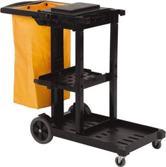 O-Cedar - 100 Qt Plastic Janitor Cart - 18-1/4" Width - Apex Tool & Supply