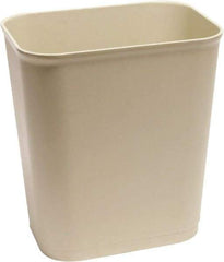 O-Cedar - 14 Qt Beige Rectangle Trash Can - Plastic, None Graphic, 12-1/2" High x 11" Long x 7-7/8" Wide, Lid Not Included - Apex Tool & Supply
