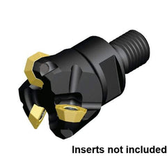 Kennametal - 40mm Cut Diam, 3.5mm Max Depth of Cut, 64mm OAL, Indexable Chamfer & Angle End Mill - OFPT06L5AFENGB Insert Style, Modular Connection Shank, 45° Lead Angle, Through Coolant - Apex Tool & Supply