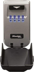Master Lock - 2" Wide x 4-11/16" Overall Height, Set-Your-Own Combination, Wall Mount Key Safe - Dark Gray Finish - Apex Tool & Supply