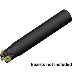 Kennametal - 1" Cutting Diam, 1" Shank Diam, 1" Max Depth of Cut, Straight Shank Indexable Copy End Mill - 3 Inserts, RN.J10T3M0.N.. Insert, KDR Toolholder, Steel, Through Coolant - Apex Tool & Supply