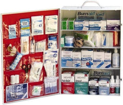 Medique - 1,145 Piece, 200 Person, Industrial First Aid Kit - 15" Wide x 5-1/2" Deep x 22" High, Metal Cabinet - Apex Tool & Supply