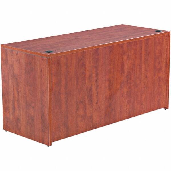 ALERA - 59.13" Long x 29.63" High x 23.63" Deep, Credenza - Medium Cherry, Woodgrain Laminate - Apex Tool & Supply