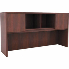 ALERA - 58.88" Long x 35-1/2" High x 15" Deep, Kneespace Credenza - Medium Cherry, Woodgrain Laminate - Apex Tool & Supply