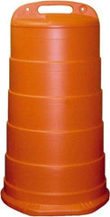 PRO-SAFE - 40" High x 36" Wide Reflective Channelizer Drum - High Density Polyethylene (HDPE), 10 Lbs, Orange - Apex Tool & Supply