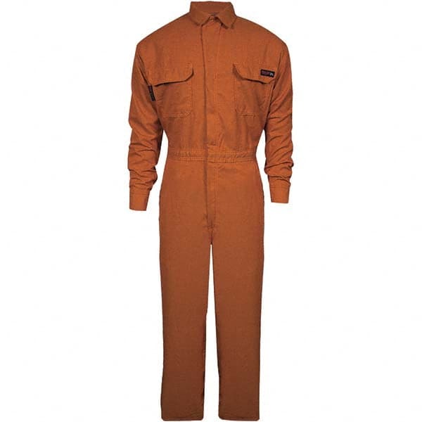 National Safety Apparel - Size S Tall Orange HRC 2 Flame Resistant/Retardant Coveralls - Exact Industrial Supply