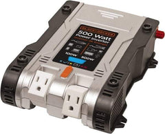 Stanley - 12 VDC Input, 120 VAC Output, 500 Peak Wattage, Power Inverter - 500 Watt Continuous Output Power - Apex Tool & Supply
