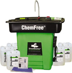 CRC - Free Standing Water-Based Parts Washer - 25 Gal Max Operating Capacity, HDPE Tank, 42" High x 47" Long x 38" Wide, 110 Input Volts - Apex Tool & Supply