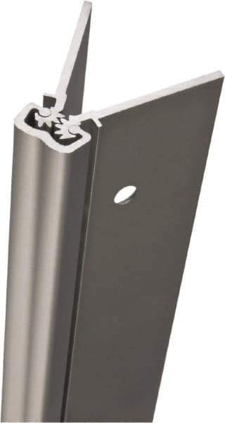Stanley - 83" Long x 5" Wide, Aluminum Continuous Hinge - 0.11" Thick, With Holes - Apex Tool & Supply