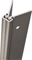 Stanley - 79" Long x 5" Wide, Aluminum Continuous Hinge - 0.11" Thick, With Holes - Apex Tool & Supply