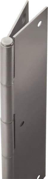 Stanley - 86" Long x 5" Wide, 22" Knuckle, Stainless Steel Continuous Hinge - 0.75" Thick, With Holes - Apex Tool & Supply