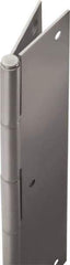 Stanley - 86" Long x 5" Wide, 22" Knuckle, Stainless Steel Continuous Hinge - 0.75" Thick, With Holes - Apex Tool & Supply