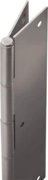 Stanley - 84" Long x 5" Wide, 21" Knuckle, Steel Continuous Hinge - 0.075" Thick, With Holes - Apex Tool & Supply