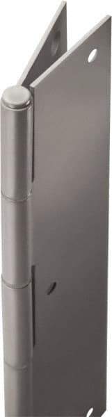 Stanley - 80" Long x 5" Wide, 20" Knuckle, Steel Continuous Hinge - 0.75" Thick, With Holes - Apex Tool & Supply