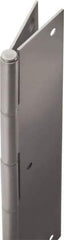 Stanley - 80" Long x 5" Wide, 20" Knuckle, Steel Continuous Hinge - 0.75" Thick, With Holes - Apex Tool & Supply