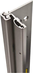 Stanley - 95" Long x 4" Wide, Aluminum Continuous Hinge - 0.11" Thick, With Holes - Apex Tool & Supply