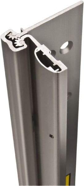 Stanley - 95" Long x 4" Wide, Aluminum Continuous Hinge - 0.11" Thick, With Holes - Apex Tool & Supply