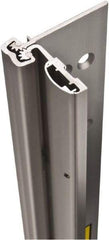 Stanley - 95" Long x 4" Wide, Aluminum Continuous Hinge - 0.11" Thick, With Holes - Apex Tool & Supply