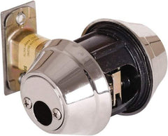Stanley - 1-3/8 to 2" Door Thickness, Satin Chrome Finish, Double Cylinder Deadbolt - Nonhanded Handling, Key Override, Double Cylinder - Apex Tool & Supply