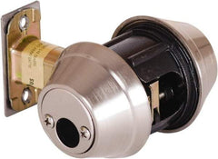 Stanley - 1-3/8 to 2" Door Thickness, Bright Chrome Finish, Double Cylinder Deadbolt - Nonhanded Handling, Key Override, Double Cylinder - Apex Tool & Supply