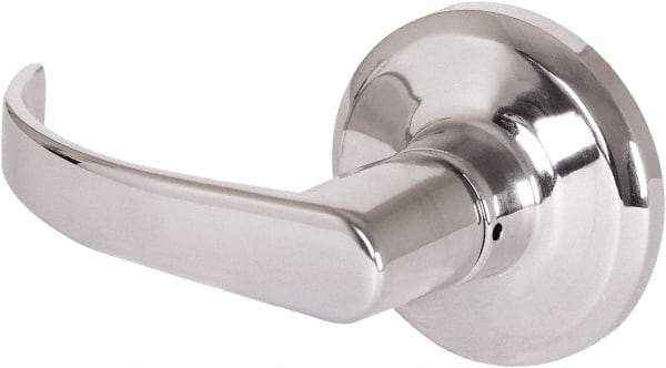 Stanley - Grade 2 Dummy Lever Lockset - 2-3/8 & 2-3/4" Back Set, Keyless Cylinder, Brass Alloy, Bright Chrome Finish - Apex Tool & Supply