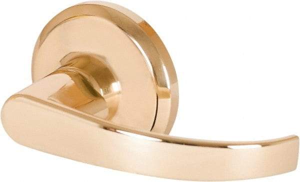 Stanley - Grade 2 Dummy Lever Lockset - 2-3/8 & 2-3/4" Back Set, Keyless Cylinder, Brass Alloy, Bright Brass Finish - Apex Tool & Supply