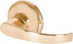 Stanley - Grade 2 Dummy Lever Lockset - 2-3/8 & 2-3/4" Back Set, Keyless Cylinder, Brass Alloy, Bright Brass Finish - Apex Tool & Supply