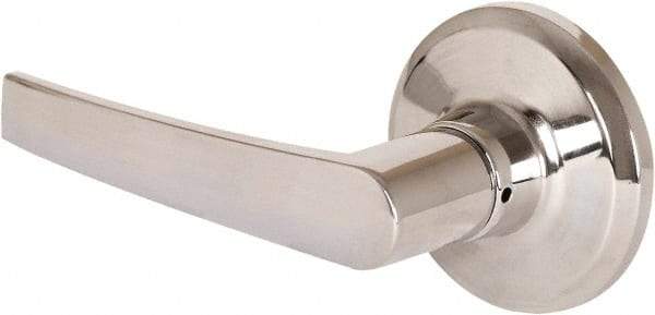 Stanley - Grade 2 Dummy Lever Lockset - 2-3/8 & 2-3/4" Back Set, Keyless Cylinder, Brass Alloy, Bright Chrome Finish - Apex Tool & Supply