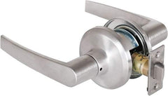 Stanley - Grade 2 Passage Lever Lockset - 2-3/8 & 2-3/4" Back Set, Keyless Cylinder, Brass Alloy, Satin Chrome Finish - Apex Tool & Supply