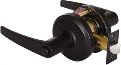 Stanley - Grade 2 Privacy Lever Lockset - 2-3/4" Back Set, Keyless Cylinder, Brass Alloy, Oil Rubbed Bronze Finish - Apex Tool & Supply
