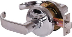 Stanley - Grade 2 Passage Lever Lockset - 2-3/4" Back Set, Keyless Cylinder, Brass Alloy, Bright Chrome Finish - Apex Tool & Supply