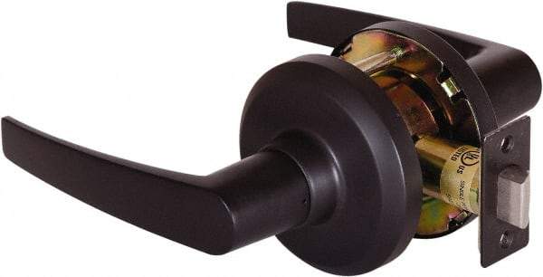 Stanley - Grade 2 Passage Lever Lockset - 2-3/4" Back Set, Keyless Cylinder, Brass Alloy, Oil Rubbed Bronze Finish - Apex Tool & Supply